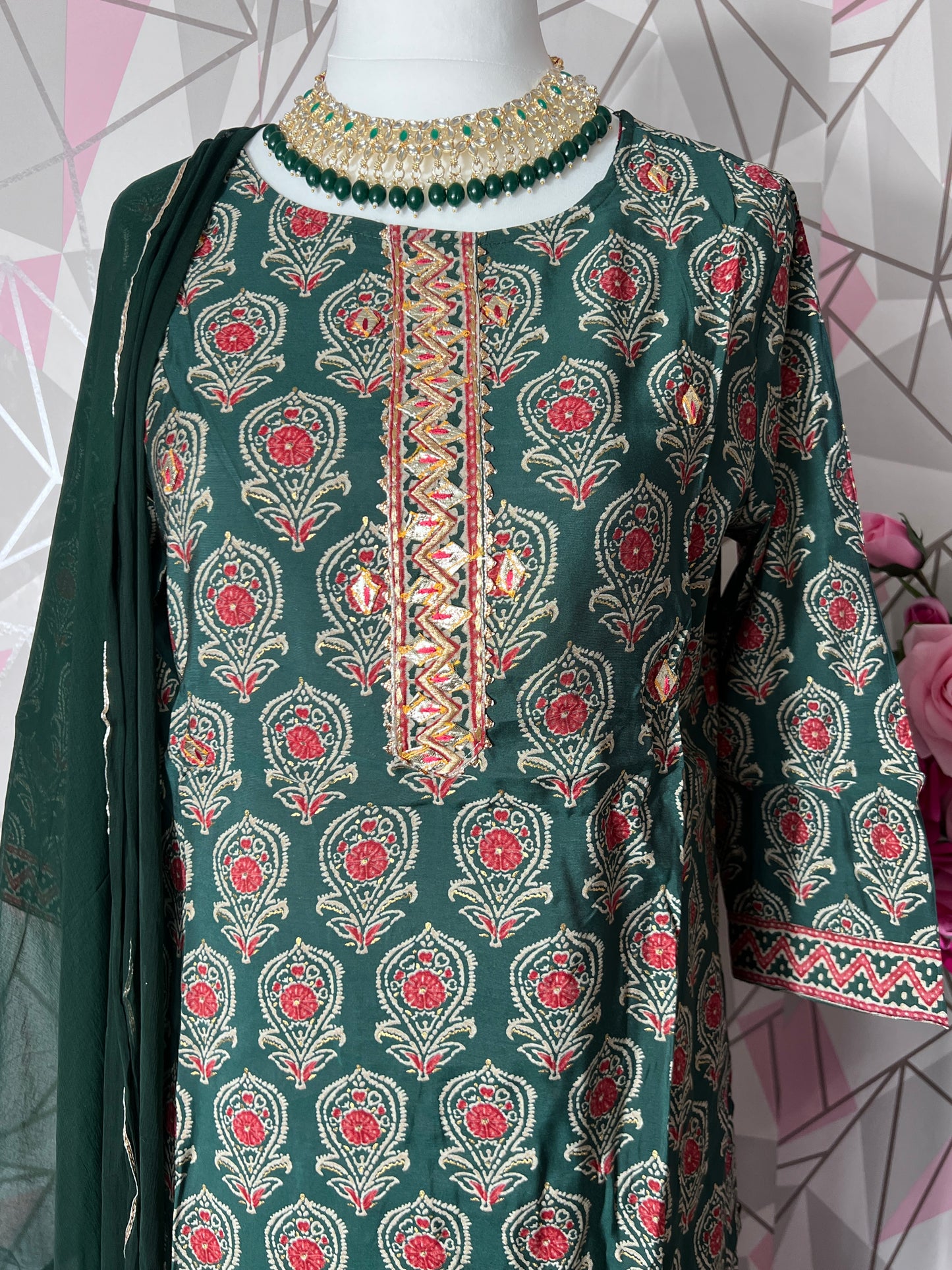 3 PIECES READYMADE DESIGNER SHARARA SUITS