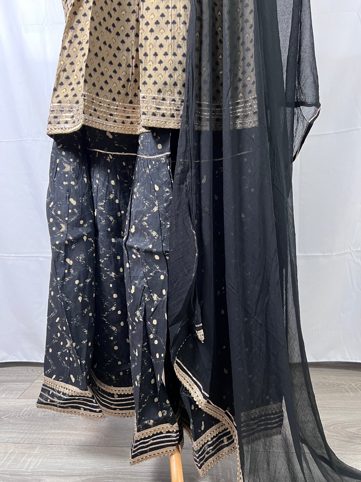 3 PIECES READYMADE DESIGNER SHARARA SUITS