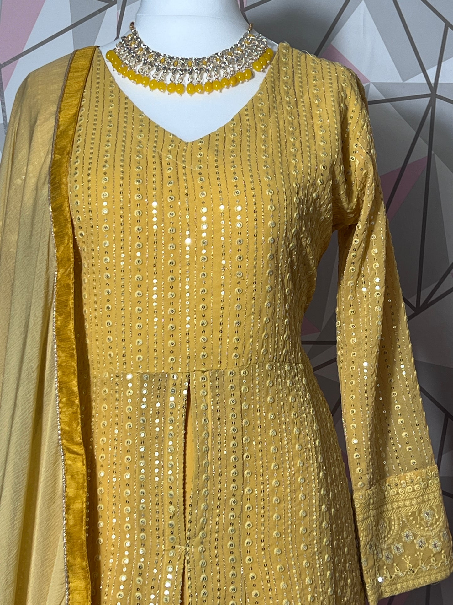 3 PIECES NOOR GOLD SHADED READYMADE WEAR DESIGNER SUITS IN 5 DIFFERENT COLOURS