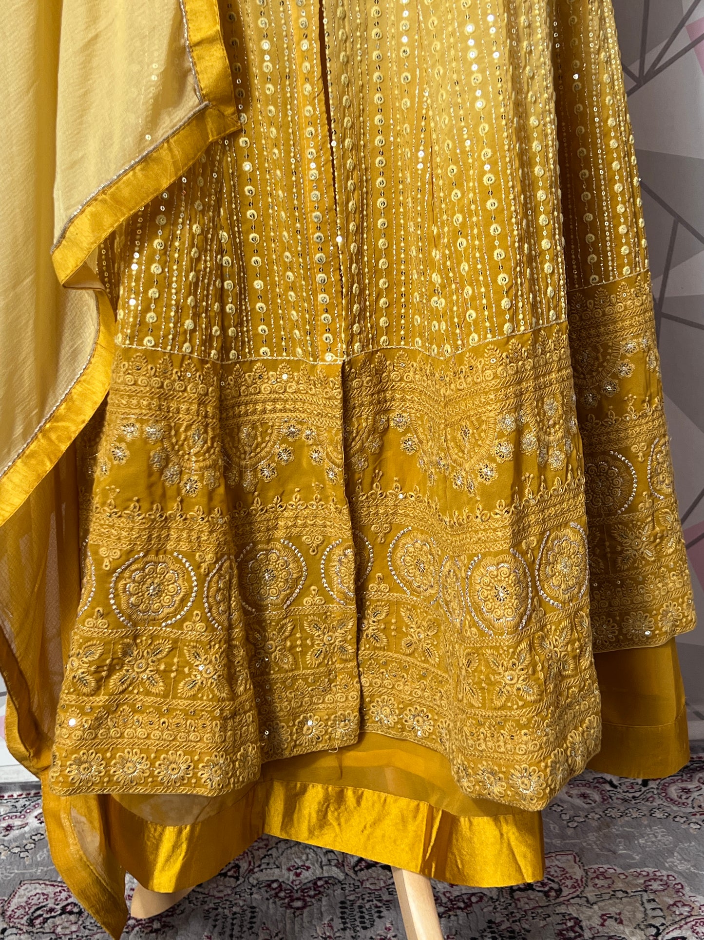 3 PIECES NOOR GOLD SHADED READYMADE WEAR DESIGNER SUITS IN 5 DIFFERENT COLOURS