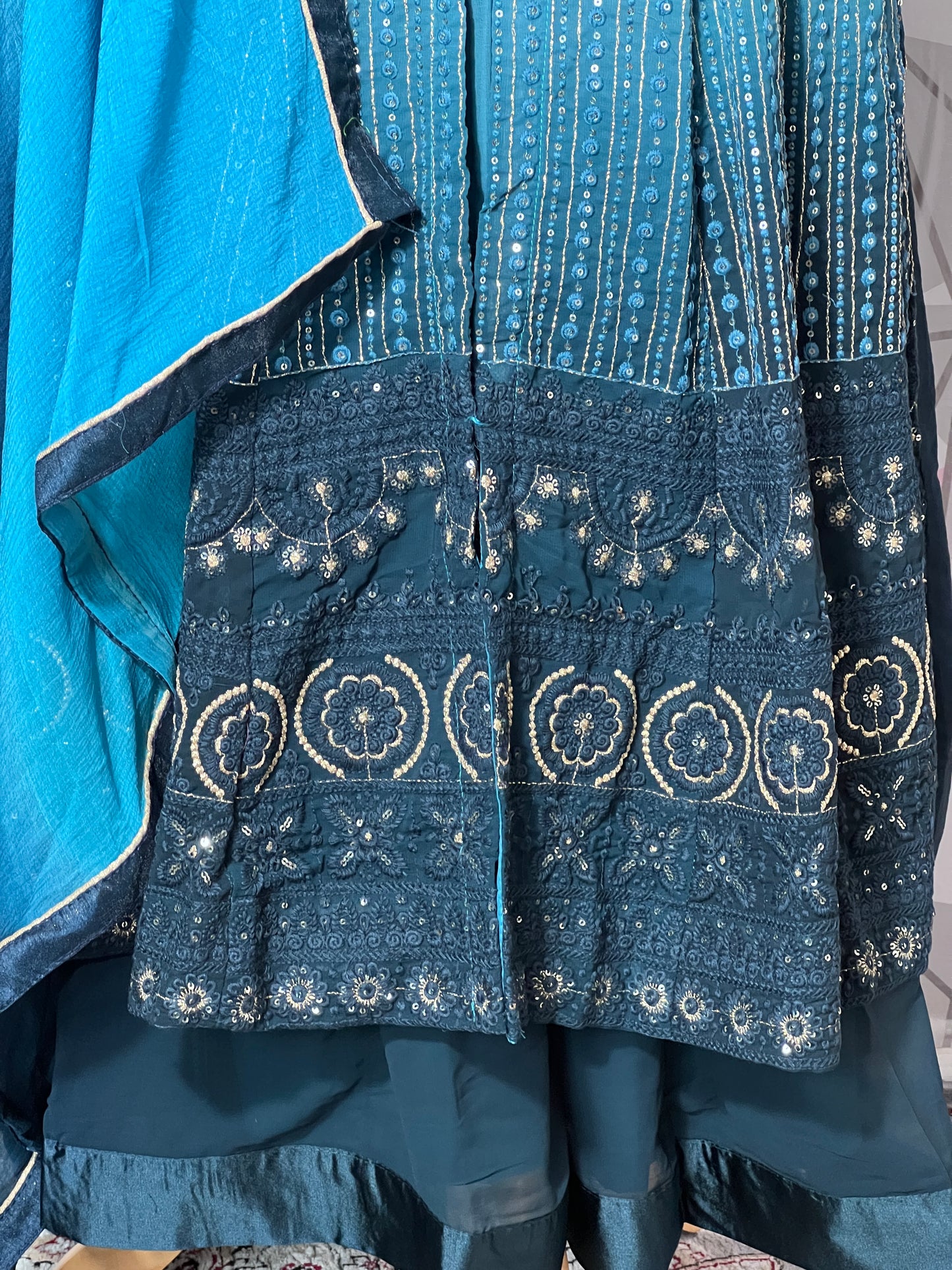 3 PIECES NOOR GOLD SHADED READYMADE WEAR DESIGNER SUITS IN 5 DIFFERENT COLOURS