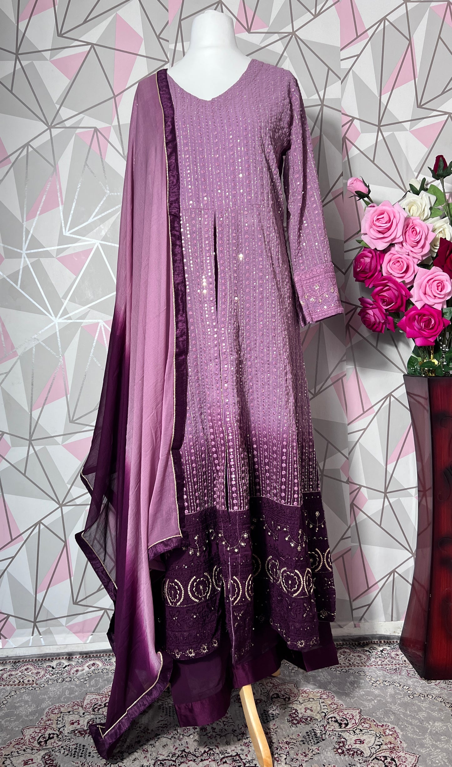 3 PIECES NOOR GOLD SHADED READYMADE WEAR DESIGNER SUITS IN 5 DIFFERENT COLOURS